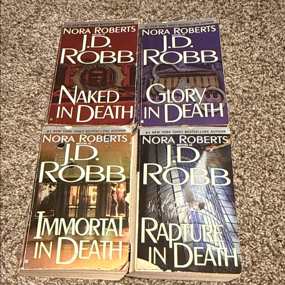 J.D. Robb In Death Series Books 1-5 (Naked, Glory, Immortal, Rapture, Ceremony)